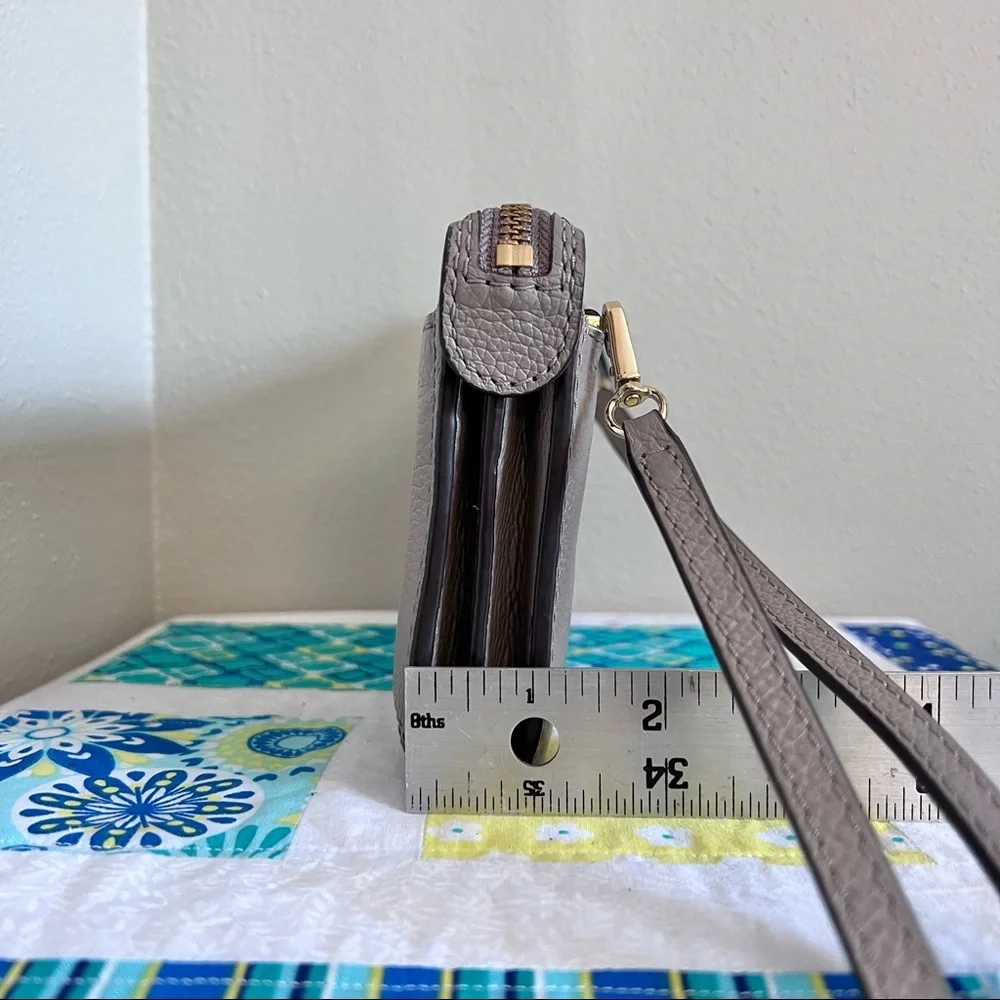 Kate Spade Jackson Small Tab Crossbody, taupe/gray - Picture 9 of 11